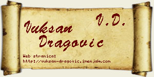 Vuksan Dragović vizit kartica